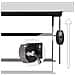 Eps60 / 43 Schermo Di Proiezione 60” Formato 4:3 / 122 X 91 Cm Telo Proiettore Motorizzata A Sviluppo Elettrico Fissaggio A Muro O A Soffitto Full Hd 3d 4k - Home Cinema Home Theater Ufficio - Foto miniatura 2