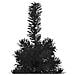Albero Natale Artificiale Sottile A Metà E Supporto Nero 210 Cm - Foto miniatura 4
