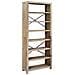 Libreria A 7 Ripiani 80x30x200 Cm In Legno Massello Di Acacia - Foto miniatura 2