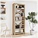 Libreria A 7 Ripiani 80x30x200 Cm In Legno Massello Di Acacia - Foto miniatura 1