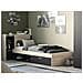 Letto Modulare Con Vani Portaoggetti 90 X 190/200 Cm Nero E Naturale - Martelo - Foto miniatura 7