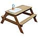 Tavolo Da Picnic Con Sabbiera Emily E Cucina Da Gioco Marrone - Foto miniatura 3