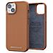 Cover Per Iphone 14 In Vera Pelle, Marrone Chiaro - Foto miniatura 2