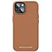 Cover Per Iphone 14 In Vera Pelle, Marrone Chiaro - Foto miniatura 3