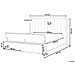 Letto Matrimoniale Ad Acqua Velluto Nero Con Panca Portaoggetti 180 X 200 Cm Noyers - Foto miniatura 5