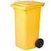 Bidone Per Raccolta Differenziata Con Ruote 120lt Ics - Yellow - Foto miniatura 1