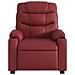 Poltrona Reclinabile Rosso Vino In Similpelle - Foto miniatura 4