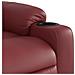 Poltrona Reclinabile Rosso Vino In Similpelle - Foto miniatura 6