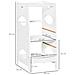 Torre Montessoriana Per Bambini, Learning Tower Con Altezza Regolabile In Mdf, 40x50x90cm, Bianco - Foto miniatura 2