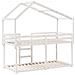 Letto a Castello con Tetto Bianco 90x200 cm in Legno di Pino - Foto miniatura 3