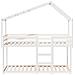 Letto a Castello con Tetto Bianco 90x200 cm in Legno di Pino - Foto miniatura 6