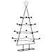 Albero Di Natale Decorativo In Metallo Nero 140 Cm - Foto miniatura 2
