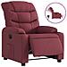 Poltrona Elettrica Reclinabile Rosso Vino In Tessuto - Foto miniatura 2