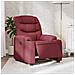 Poltrona Elettrica Reclinabile Rosso Vino In Tessuto - Foto miniatura 1