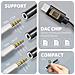 ADA-HC cavo audio 0,1 m 3.5mm USB tipo-C Nero - Foto miniatura 8