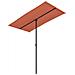 Ombrellone Da Giardino Palo In Alluminio 180x110cm Terracotta - Foto miniatura 1