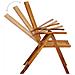Lusso Casadino -  Sedie Da Giardino Pieghevoli 3 Pz Con Cuscini Acacia Massello - Foto miniatura 5