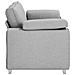 Divano Loveseat  Grigio Nuvola 140 cm in Tessuto - Foto miniatura 5