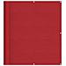 Paravento da Balcone Rosso 120x800 cm 100% Poliestere Oxford - Foto miniatura 1