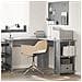 Scrivania Angolare Grigia Grigio Sonoma MDF Standard - Foto miniatura 2