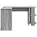 Scrivania Angolare Grigia Grigio Sonoma MDF Standard - Foto miniatura 6