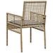 Sedie da Giardino  2 pz con Cuscini Beige in Polyrattan - Foto miniatura 7