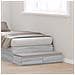 Cassetti per letto  Grigio Sonoma 90x36,5x16,5 cm in legno ingegnerizzato - Foto miniatura 2