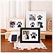 Cornice Commemorativa Per Animali Domestici Con Impronta Di Zampa - Crea Ricordi Indelebili Wood Color - Foto miniatura 2