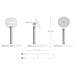 ASCH-15W3WC065-W Caricabatterie per dispositivi mobili Cuffie, Smartphone, Orologio intelligente Bianco USB Carica wireless Interno - Foto miniatura 4