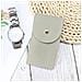 Custodia Portatile In Peluche Per Orologi - Morbida Borsa Per Orologi Meccanici Con Chiusura A Scatto Beige - Foto miniatura 6