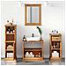 Set di mobili per il bagno con porta VIGO 4 pcs marrone ambrato - Foto miniatura 4