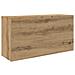 Mobiletto da Bagno Rovere Artigianale 80x25x40 cm in Truciolato - Foto miniatura 1