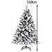 Albero Di Natale Innevato Bianco Winter Palace Foltissimo 150cm 550 Rami Innesto - Foto miniatura 4
