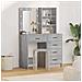 Tavolo da Trucco con cassetto 2 pcs Grigio 50 x 41 x 135 cm - Foto miniatura 2