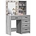 Tavolo da Trucco con cassetto 2 pcs Grigio 50 x 41 x 135 cm - Foto miniatura 3