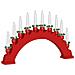 Arco di Candele di Natale con 10 Candele LED Rosso - Foto miniatura 8