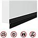 Spazzole per porte autoadesive 2 pcs Nero 100 cm - Foto miniatura 8