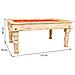 Tavolino Da Caffè In Legno Finitura Artigianale 110x78x48h Cm - Foto miniatura 6
