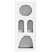 Credenza Bianco 40 x 35 x 100.5 cm Legno multistrato - Foto miniatura 6