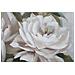 Dipinto Su Tela Flower & Leaf Con Rose Bianche E Foglie Verdi 80x100 Cm - Foto miniatura 3