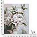 Dipinto Su Tela Flower & Leaf Con Rose Bianche E Foglie Verdi 80x100 Cm - Foto miniatura 6