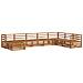 Set divani 8 pcs Naturale Legno di Acacia Massello - Foto miniatura 1