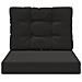Cuscino per divano da esterno 2 pcs Nero Poliestere - Foto miniatura 6