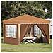 Tenda per feste a pop-up 288 x 288 x 245 cm Beige - Foto miniatura 2