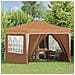 Tenda per feste a pop-up 288 x 288 x 245 cm Beige - Foto miniatura 3