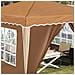 Tenda per feste a pop-up 288 x 288 x 245 cm Beige - Foto miniatura 4