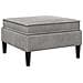 Pouf con Storage Grigio Chiaro Velluto - Foto miniatura 6