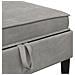Pouf con Storage Grigio Chiaro Velluto - Foto miniatura 7