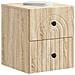 Mobiletto da notte a muro 2 pcs Rovere Sonoma 33 x 34,5 x 40 cm - Foto miniatura 2