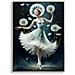 Dipinto Su Tela Dancing B Ballerina Con Tarassachi, 72x102 Cm - Foto miniatura 1